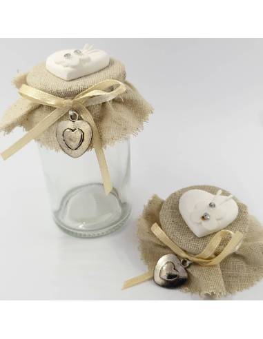 Portaconfetti in vetro per bomboniere nascita