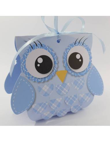 Portaconfetti gufetto bomboniere nascita bimbo|Bomboniere Nascita