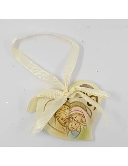 Cuore Sacra Famiglia Battesimo bimbo o bimba