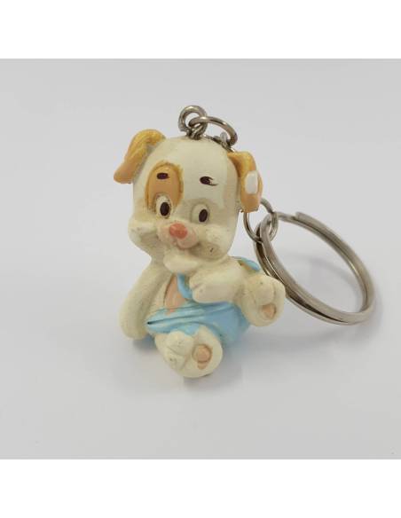 BOMBONIERA CAGNOLINI PORTACHIAVI BATTESIMO NASCITA COMUNIONE CRESIMA COMPLEANNO