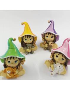 Bomboniere prezzi bassi fata su colonna ideali per cresima comunione battesimo elegante e raffinata