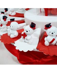 TORTA BOMBONIERA laurea con orsetti in 4 diverse varianti spedizione inclusa 2