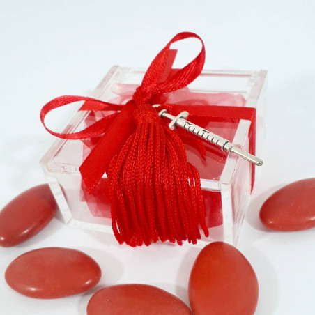 BOMBONIERA PLEX SIRINGA PER LAUREA INFERMIERISTICA SCIENZE MEDICINA