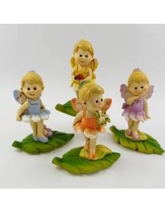 Bomboniere fate dei fiori ideali per battesimo femminuccia confezione inclusa