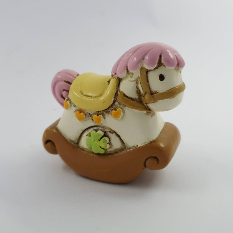 Bomboniera nascita cavallucci a dondolo