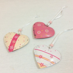 BOMBONIERE CUORE SPOSI MATRIMONIO APPLICAZIONE SHABBY CHIC FAI DA TE CONFEZIONE