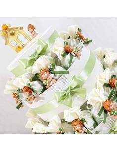 Sacchetti per confetti bomboniere Battesimo angioletti 2