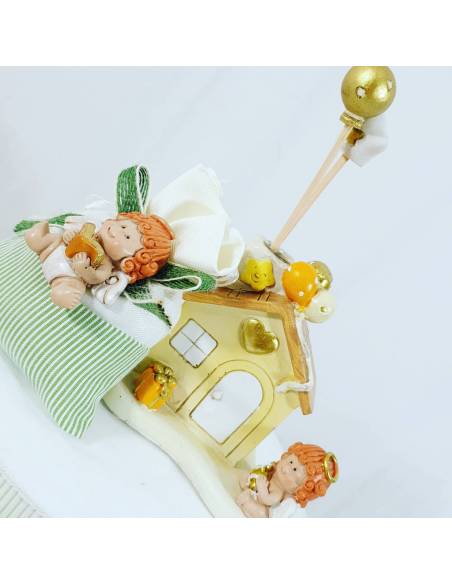 Sacchetti per confetti bomboniere Battesimo angioletti 3