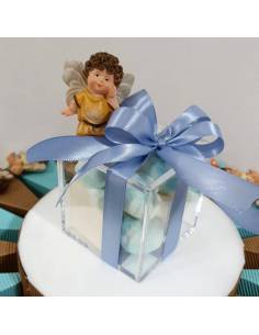 TORTA bomboniera con angeli calamite ideali bomboniere battesimo bimbo/a 2