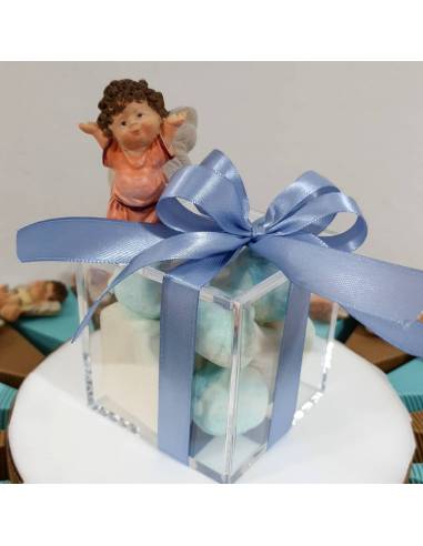 TORTA bomboniera con angeli calamite ideali bomboniere battesimo bimbo/a
