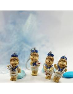 Bomboniera fai da te ciuccio e biberon azzurri FH82311B per bimbo