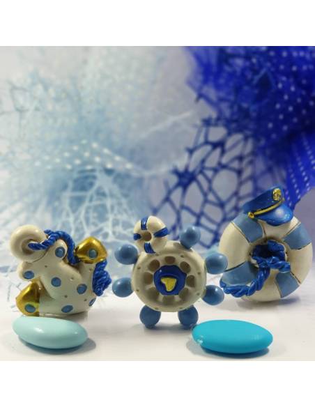 FAI DA TE BOMBONIERA MAGNETE LUMACA portafortuna 2 PEZZI battesimo nascita comunione