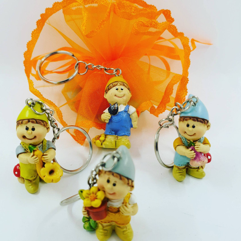 bomboniere economiche gnomi folletti portachiavi