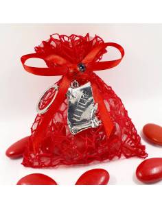 Bomboniere lettere laurea in letteratura sacchetti confezionati confetti rossi