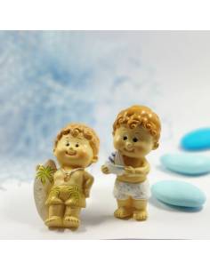 Bomboniere Battesimo calamita bimbo al mare