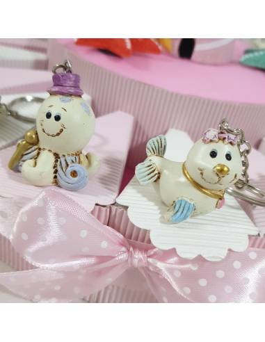 torta bomboniere animaletti marini portachiavi faro salvadanaio