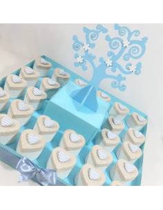 Scatoline portaconfetti nascita albero della vita