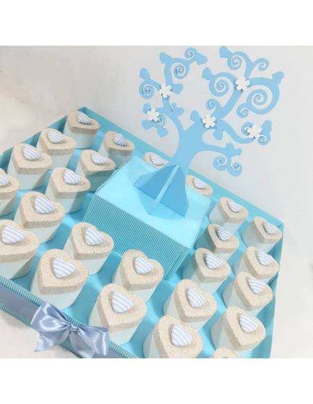 Scatoline portaconfetti nascita albero della vita