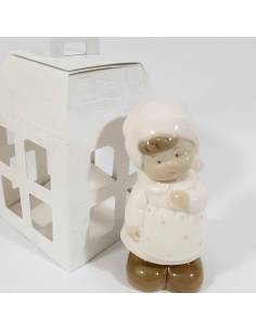 Bomboniere Battesimo porcellana bimba statuetta 2