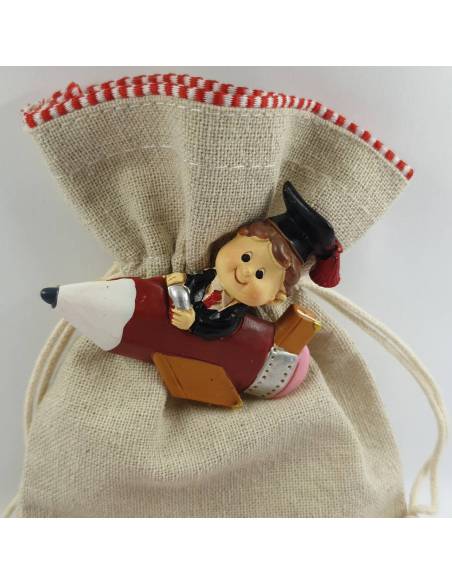 sacchetti laurea calamita tocco nero |Sindy Bomboniere