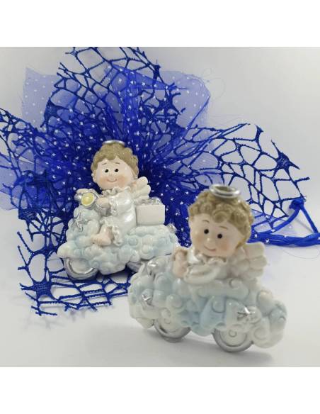 Bomboniere Battesimo bimbo angioletti magneti vespa nuvoletta |SindyBomboniere