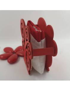 Bomboniere laurea albero della vita tocco rosso in legno 2