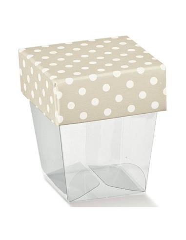 Portaconfetti per confettata comunione fantasia pois