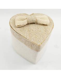 Scatolina a cuore originale portaconfetti Comunione con fiocco