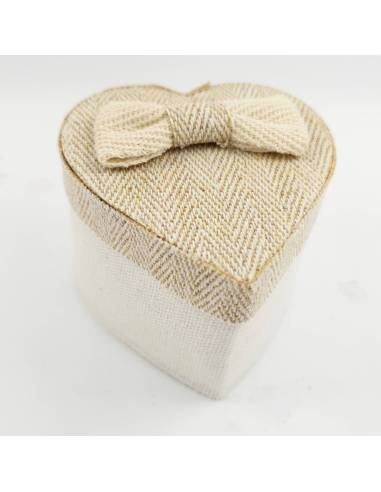 Scatolina a cuore originale portaconfetti Comunione con fiocco