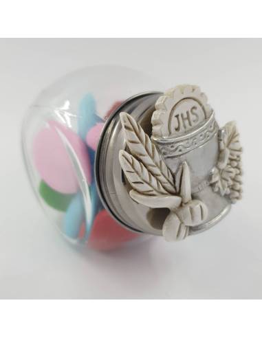 Scatolina portaconfetti  barattolo Comunione magnete calice