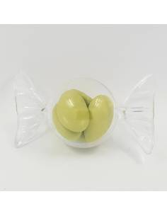 Caramella plexiglass scatolina per confetti comunione