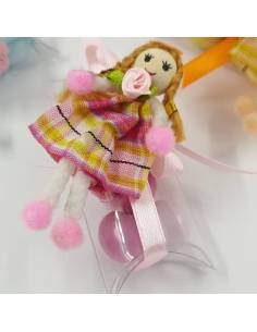 Portaconfetti scatoline comunione bamboline multicolor graziose 2