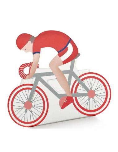 Scatoline portaconfetti Cresima ciclismo colore rosso