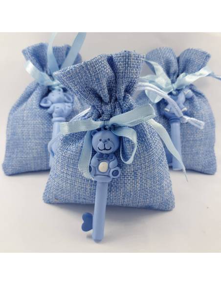 Sacchetti chiave animaletti orsetto elefante cavalluccio nascita maschio