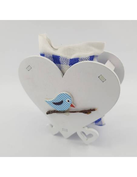 Scatole portaconfetti nascita bimbo uccellino a righe