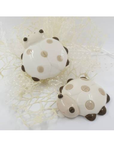 Coccinella porcellana magnete bomboniere animaletti portafortuna