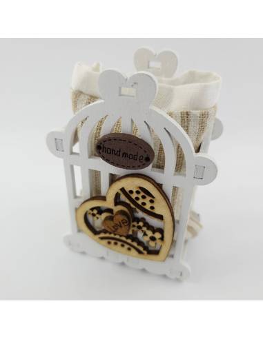 Scatolina aprifesta matrimonio gabbietta cuore LOVE