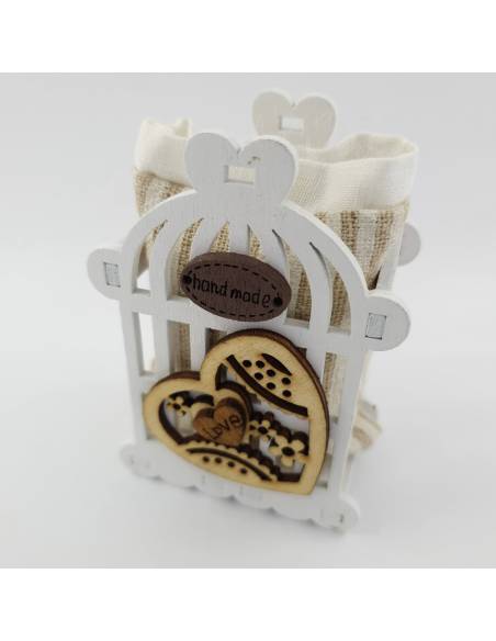 Scatolina aprifesta matrimonio gabbietta cuore LOVE