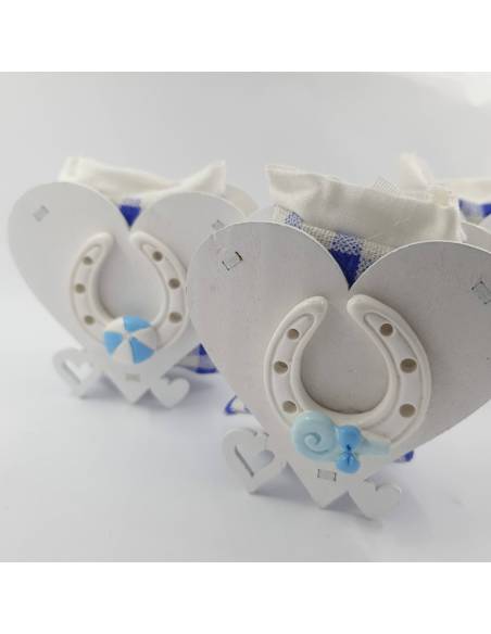 scatoline portaconfetti maschietto staffa su cuore