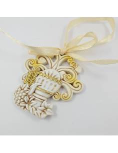 Albero della Vita oro pendente per bomboniere Comunione