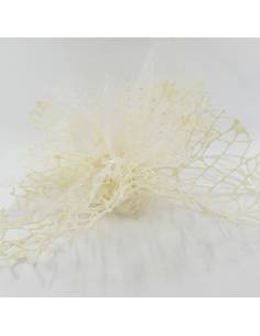 Sacchetti rete comunione con tulle a pois online