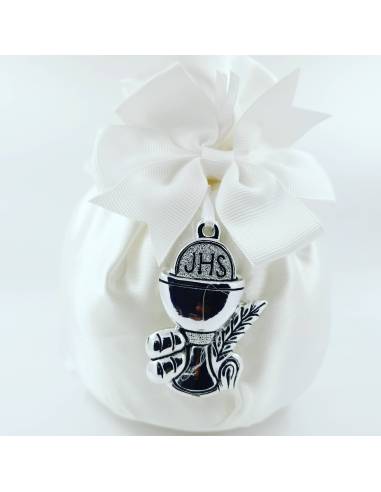 Sacchetti portaconfetti comunione calice argentato