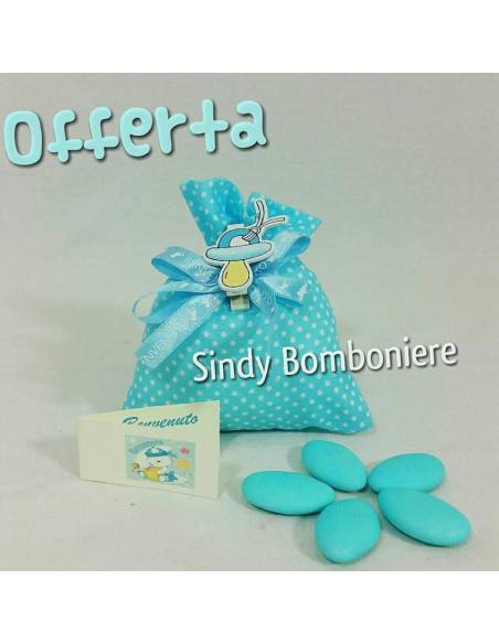 Sacchetti portaconfetti Battesimo bambino 1