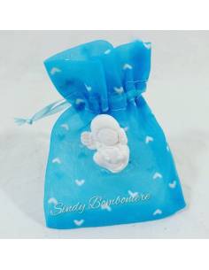 Sacchetti portaconfetti maschietto per Battesimo