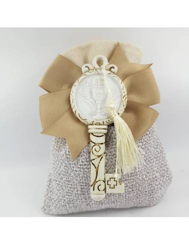 Chiave calice bianco sacchetti economici per comunione