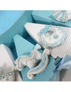 Torta bomboniera portaconfetti maschietto bimbo cappellino 2