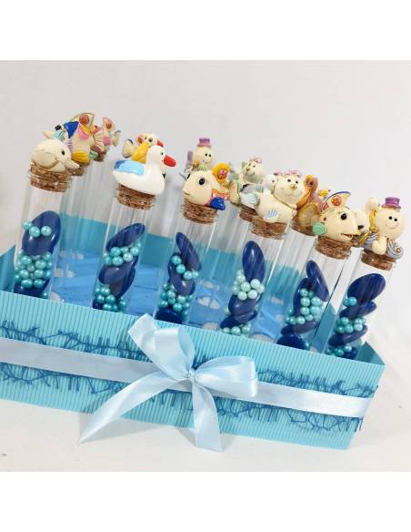 Bomboniere battesimo maschio animaletti acquatici