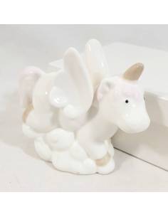 Bomboniere Battesimo unicorno porcellana eleganti da Sindy Bomboniere