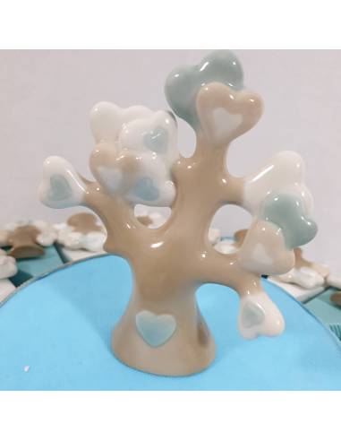 Torta bomboniere albero della vita porcellana maschietto