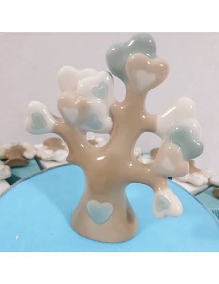 Torta bomboniere albero della vita porcellana maschietto